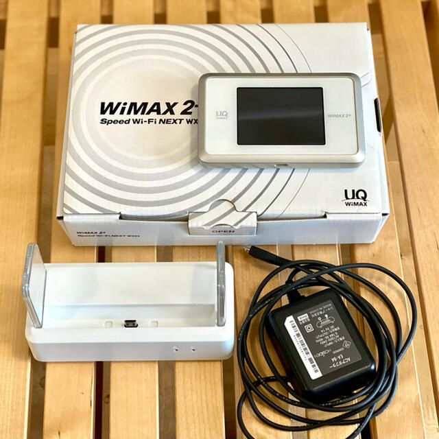 NEC(エヌイーシー)のWX03 UQWiMAX ポケットWi-Fi クレードル付き スマホ/家電/カメラのPC/タブレット(PC周辺機器)の商品写真