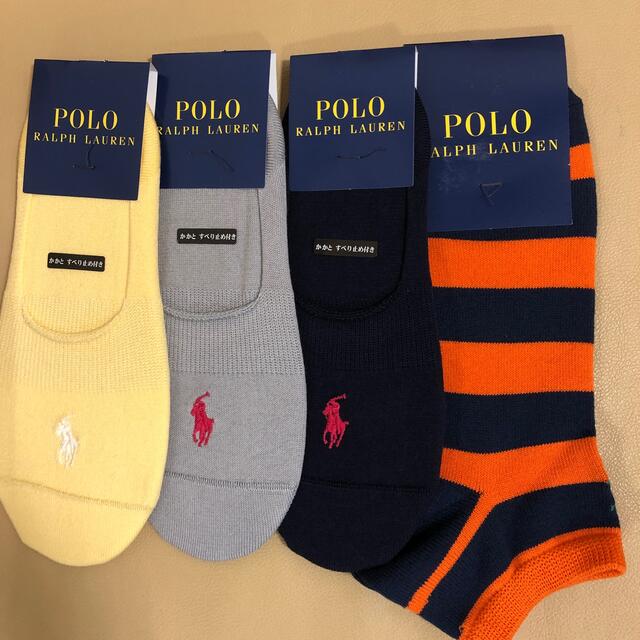 POLO RALPH LAUREN(ポロラルフローレン)のmikan factory様専用　男女　ポロラルフローレン　ソックス4足 レディースのレッグウェア(ソックス)の商品写真