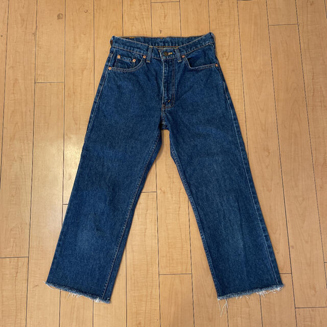 80's デッドストック未使用！日本製 Levi's 515 ブラックピケパンツ