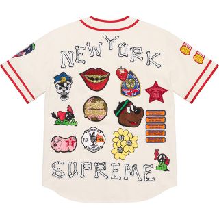 シュプリーム(Supreme)のPatches Denim Baseball Jersey(Gジャン/デニムジャケット)