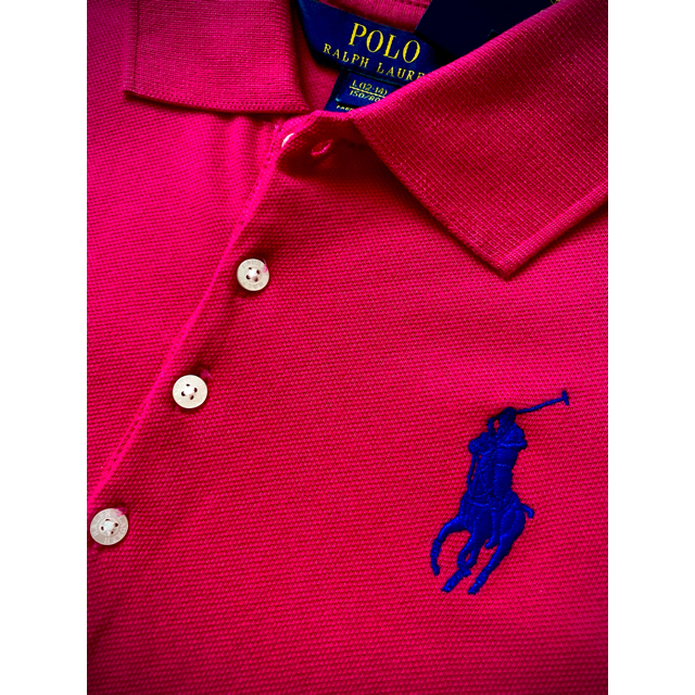 Ralph Lauren(ラルフローレン)の新品＊ラルフローレン ガールズ ミドルポニーポロワンピース＊ピンク＊150 キッズ/ベビー/マタニティのキッズ服女の子用(90cm~)(ワンピース)の商品写真