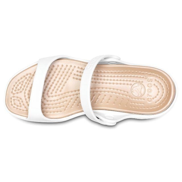 crocs(クロックス)の21cm crocs クロックス クレオ Cleo Oyster Gold レディースの靴/シューズ(サンダル)の商品写真