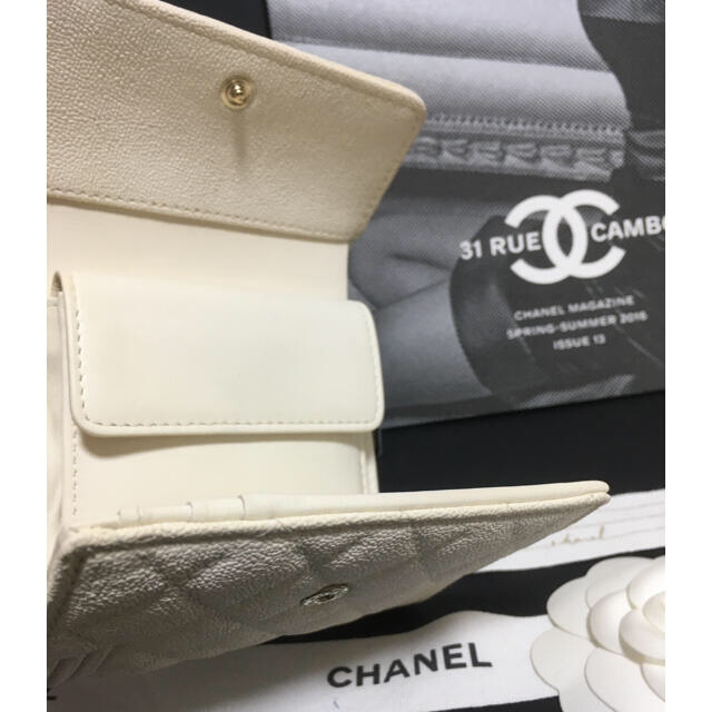 CHANEL(シャネル)のcc様専用♡超美品★ ボーイシャネル 三つ折り財布 キャビアスキン 正規品 レディースのファッション小物(財布)の商品写真