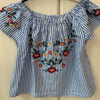 ザラ(ZARA)のZARA 刺繍トップス(ブラウス)