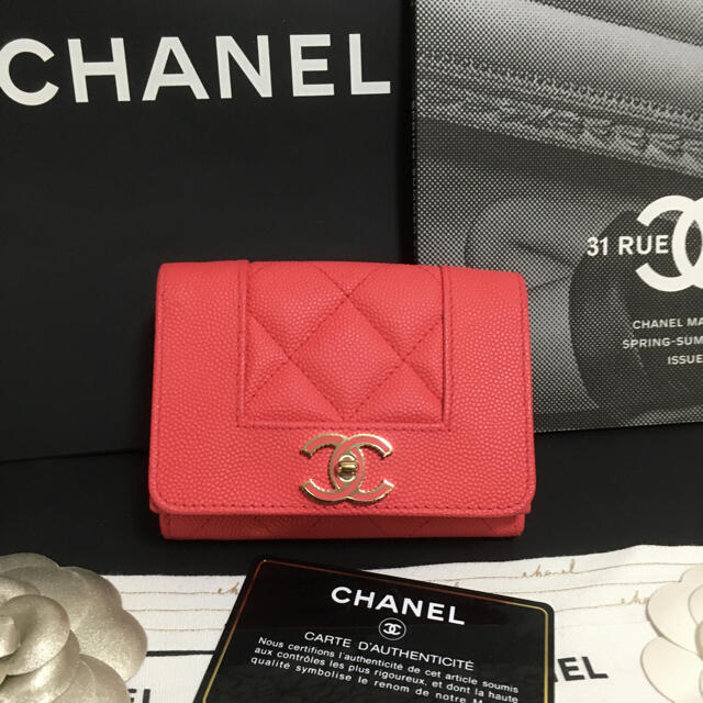 超美品 ★ CHANEL シャネル マドモアゼル 三つ折り財布 正規品