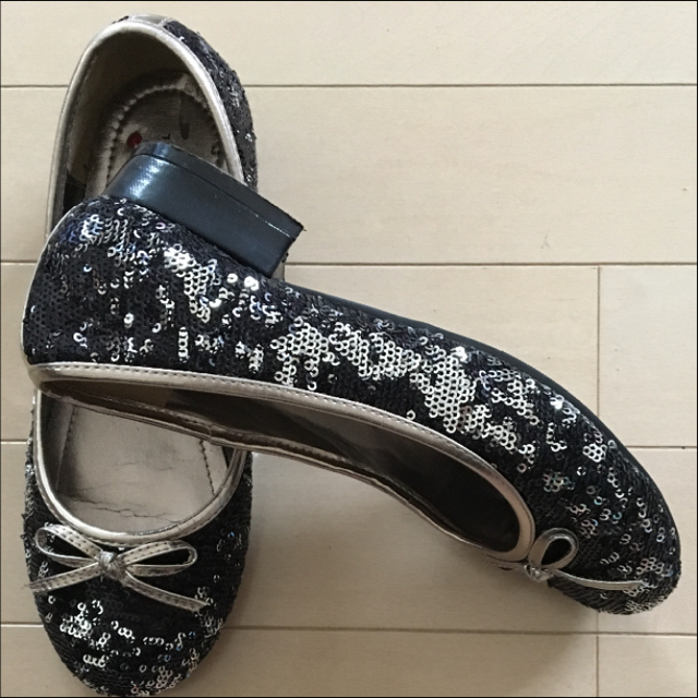 スパンコールフラットシューズ レディースの靴/シューズ(バレエシューズ)の商品写真