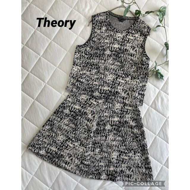 theory(セオリー)の☆専用です☆  セオリー　セットアップ　ノースリーブカットソー　スカート レディースのトップス(Tシャツ(半袖/袖なし))の商品写真