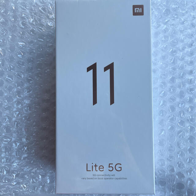 ANDROID(アンドロイド)のxiaomi mi 11 lite 5g シトラスイエロー simフリー 新品 スマホ/家電/カメラのスマートフォン/携帯電話(スマートフォン本体)の商品写真