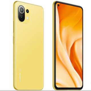 アンドロイド(ANDROID)のxiaomi mi 11 lite 5g シトラスイエロー simフリー 新品(スマートフォン本体)