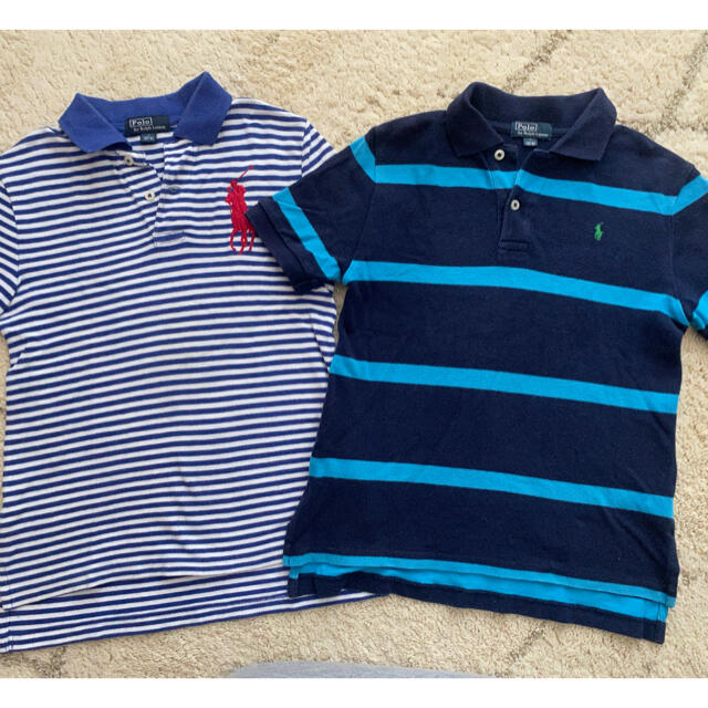 POLO RALPH LAUREN(ポロラルフローレン)の最終値下げ  ラルフローレン  ポロシャツ 2枚セット 130cm キッズ/ベビー/マタニティのキッズ服男の子用(90cm~)(Tシャツ/カットソー)の商品写真