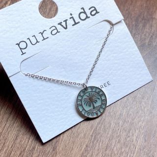 プラヴィダ(Pura Vida)の新品★ロンハーマン取扱★PuraVidaメダリオンヤシの木ネックレス(ネックレス)