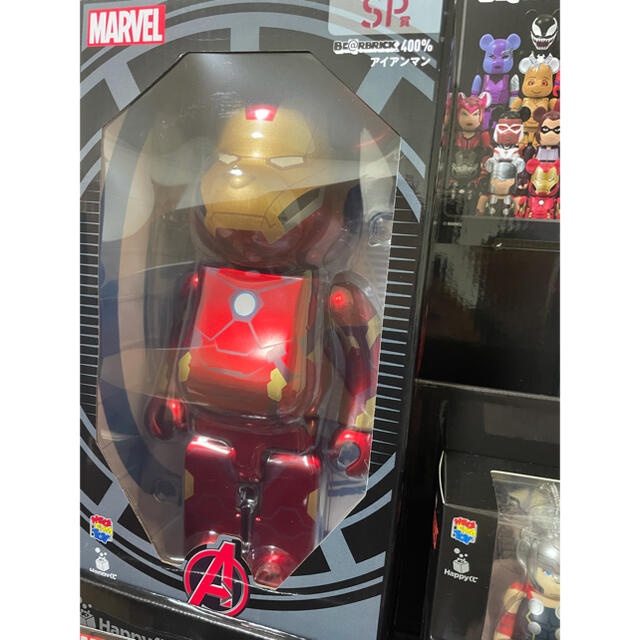 MEDICOM TOY(メディコムトイ)の2ロット■ MARVEL ハッピーくじ「BE@RBRICK」ベアブリック エンタメ/ホビーのフィギュア(その他)の商品写真