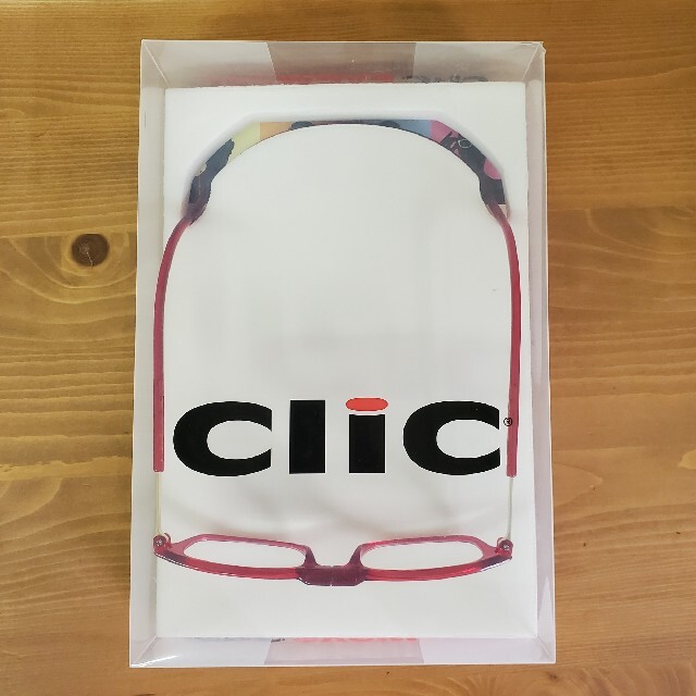 Clic Readers(クリックリーダー)の[中古]クリックリーダー+2.00レッド ブルーライトカット レディースのファッション小物(サングラス/メガネ)の商品写真