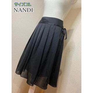 NANDI 大人上品なスカート 通勤＆お仕事に◎ 美品☆(ひざ丈スカート)