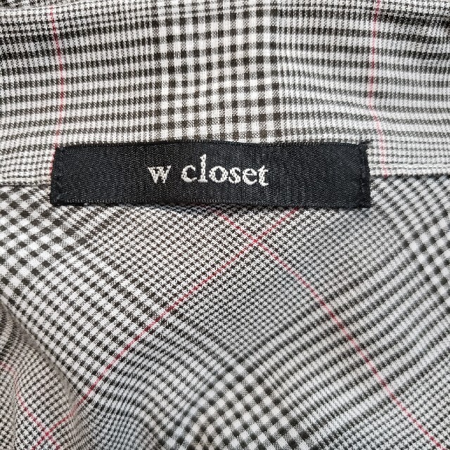 w closet(ダブルクローゼット)のダブルクローゼット　オーバーサイズチェックシャツ レディースのトップス(シャツ/ブラウス(半袖/袖なし))の商品写真