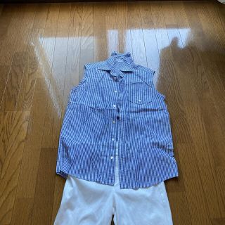 メルローズ(MELROSE)のストライプシャツ(シャツ/ブラウス(半袖/袖なし))