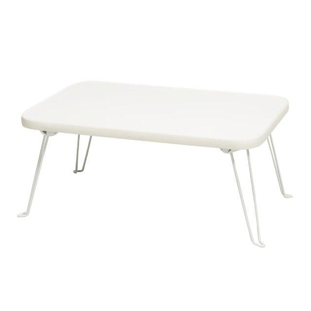 ミニテーブル パステルカラー ホワイト 子供用 かわいい シンプル テーブル インテリア/住まい/日用品の机/テーブル(ローテーブル)の商品写真