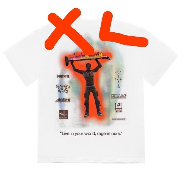 CACTUS(カクタス)の【XL】Travis Scott Fortnite Rage Emote メンズのトップス(Tシャツ/カットソー(半袖/袖なし))の商品写真