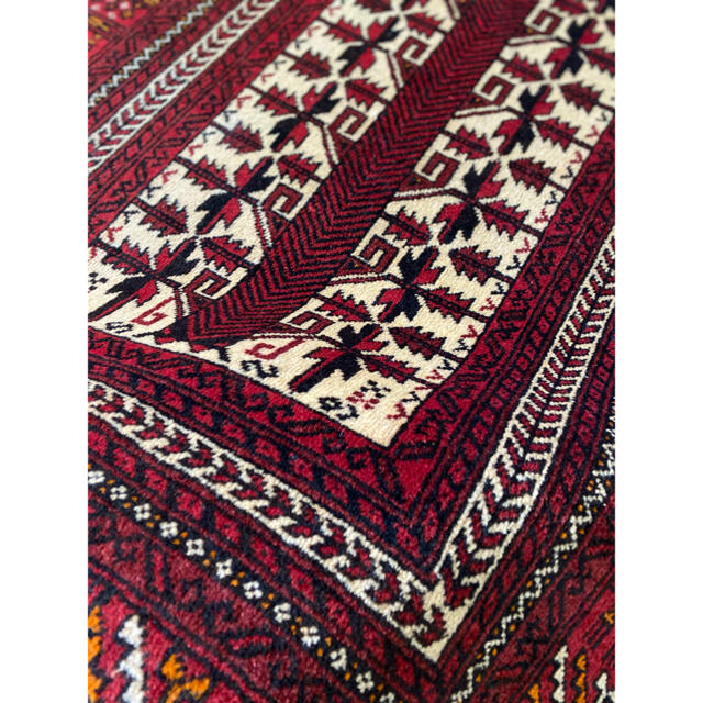 ウールが⒠ バルーチ族 by My Aladdin’s Rug｜ラクマ トライバルラグ ペルシャ絨毯 168×83cmの通販 ーラグです