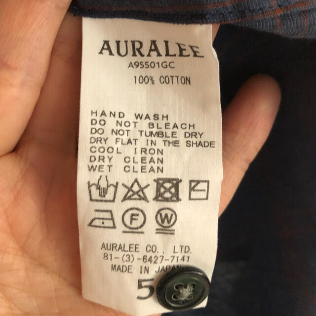 COMOLI(コモリ)のAURALEE チェックビッグシャツ 希少サイズ5 メンズのトップス(シャツ)の商品写真