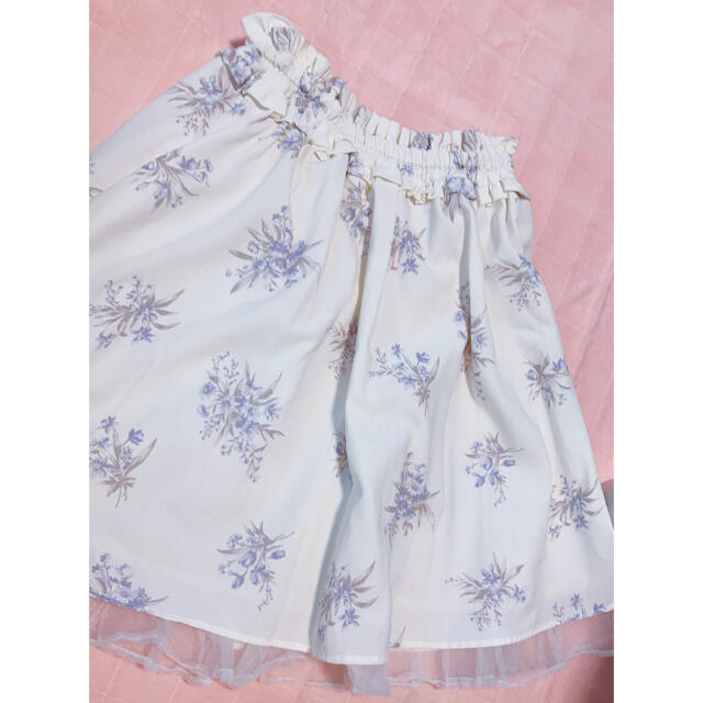 Ank Rouge(アンクルージュ)のAnkRouge 花柄スカート レディースのスカート(ミニスカート)の商品写真
