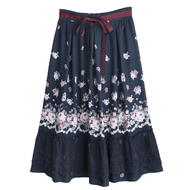 axes femme(アクシーズファム)のりえりん様専用　アクシーズファム  パネル花柄スカート レディースのスカート(ロングスカート)の商品写真
