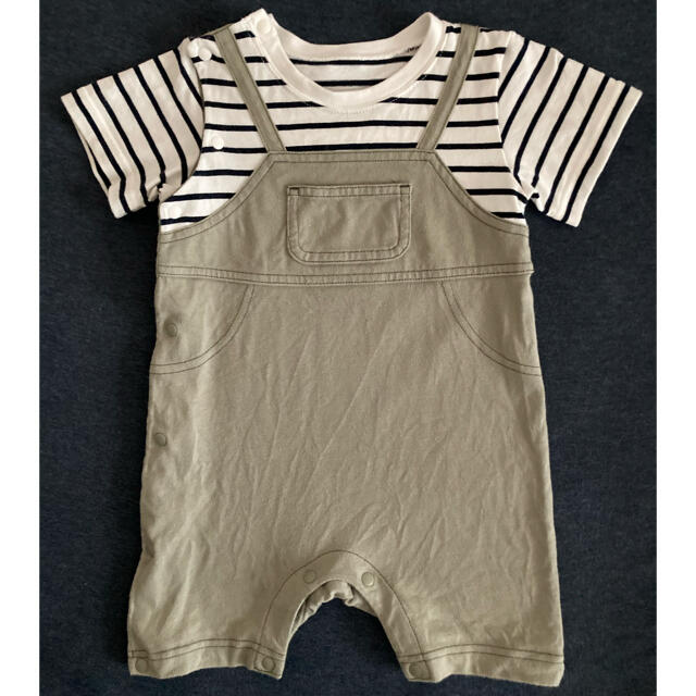 GU(ジーユー)のGU baby セパオール　サロペット風ロンパース キッズ/ベビー/マタニティのベビー服(~85cm)(ロンパース)の商品写真