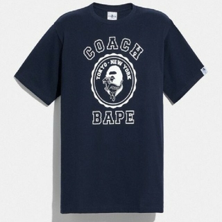 コーチ(COACH)のNEW BAPE (R) COACH グラフィック Tシャツ ネイビー XL(Tシャツ/カットソー(半袖/袖なし))