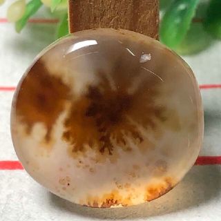 デンドライトアゲート　デンドリティックアゲート　瑪瑙ルース(各種パーツ)