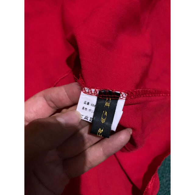 GORGE(ゴージ)のゴージ　赤　トップス　オフショルダー　フレアスリーブ レディースのトップス(カットソー(半袖/袖なし))の商品写真