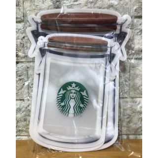 スターバックスコーヒー(Starbucks Coffee)の【新品未使用限定品】スターバックス　ジッパーバック 6枚セット(収納/キッチン雑貨)