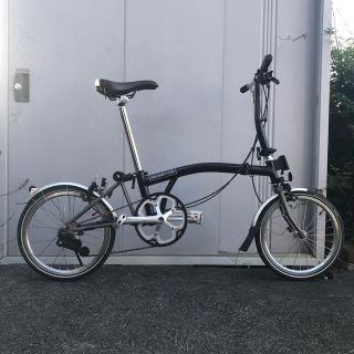 ブロンプトン(BROMPTON)の2018年式　ブロンプトン　S2L-X （3速カスタム済）マットブラック　美品(自転車本体)