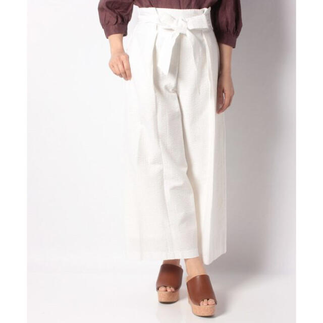 新品✨タグ付き♪ ナノユニバース　綿パンツ　ホワイト　サイズ36 大特価‼️