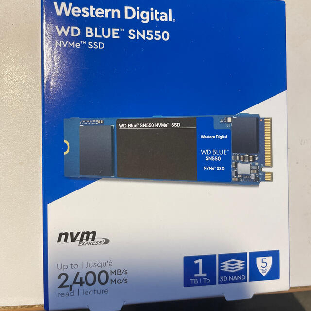 PC/タブレット新品 M.2 Western Digital WD BLUE SSD 1TB