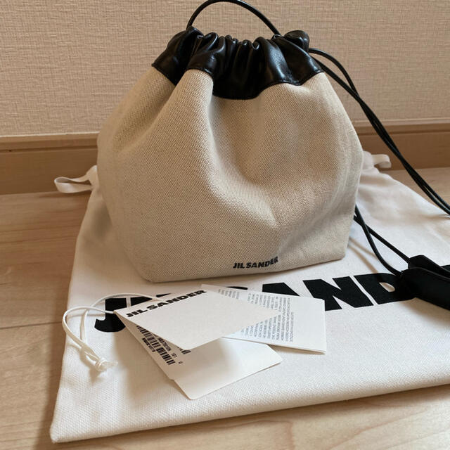 ジルサンダー☆JIL SANDER ドローストリングクロスボディスモール新品同様-