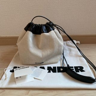 ジルサンダー(Jil Sander)のジルサンダー☆JIL SANDER ドローストリングクロスボディスモール新品同様(ショルダーバッグ)