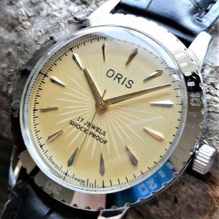 オリス(ORIS)の●美品！●オリス■ORIS 手巻き機械式ヴィンテージメンズ金色腕時計アンティーク(腕時計(アナログ))