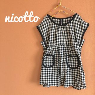 新品　パイピングチェックワンピース　夏　＊韓国子供服好きな方にも＊(ワンピース)