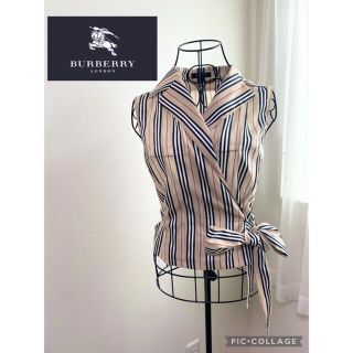 バーバリー(BURBERRY)のバーバリーロンドン　ストライプブラウス　レア品(シャツ/ブラウス(半袖/袖なし))