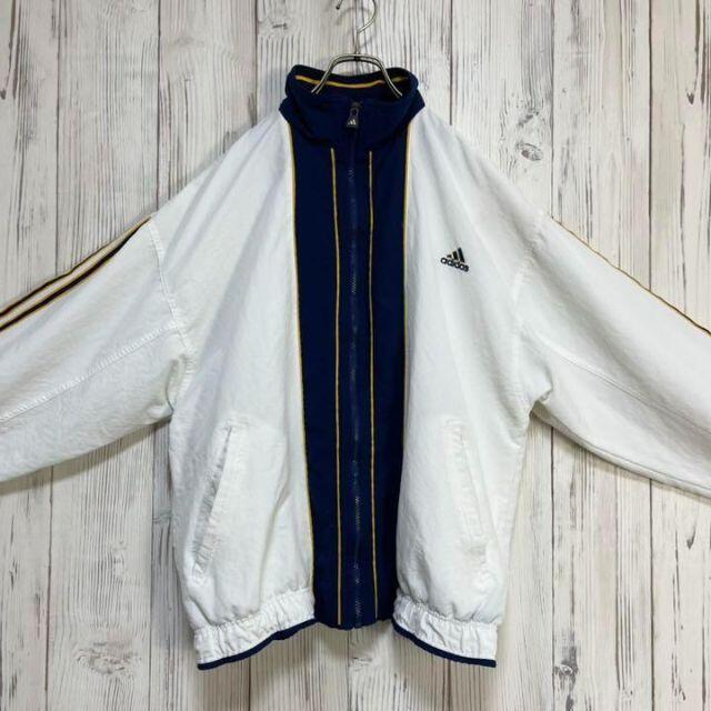 《激レア》アディダス 90s 刺繍ロゴ ビッグシルエット フルジップジャケット
