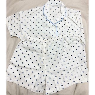 ユニクロ(UNIQLO)のUNIQLO 半袖パジャマ 水玉柄 S 上下セット ユニクロ(パジャマ)