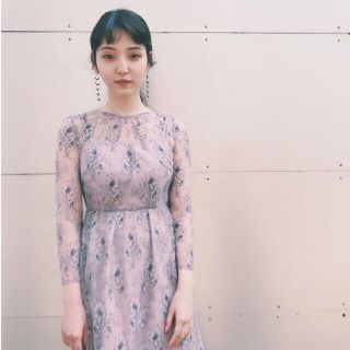 アーバンリサーチ(URBAN RESEARCH)の一度のみ着用 美品 kaene オール レース ワンピース　all lace(ロングワンピース/マキシワンピース)