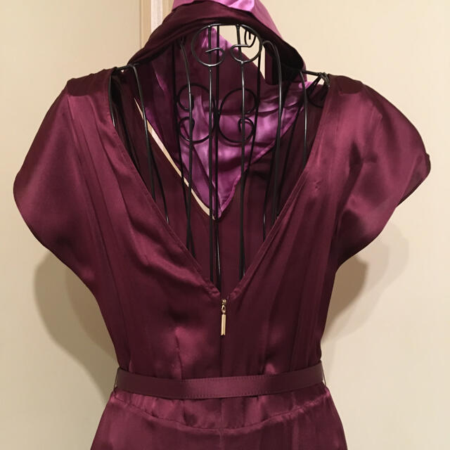 美品】KATE SPADE バイカラーシルクドレス ロングワンピース 美品】KATE SPADE バイカラーシルクドレス ロングワンピース