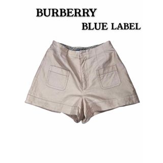 バーバリーブルーレーベル(BURBERRY BLUE LABEL)のバーバリーブルーレーベル パンツ ショート丈 ベージュ ノバチェック柄 Mサイズ(ショートパンツ)