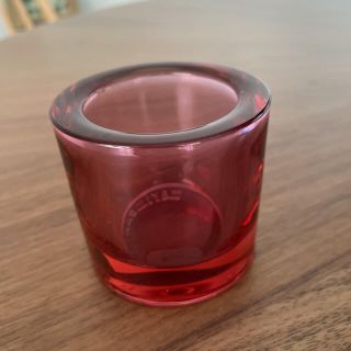 イッタラ(iittala)のレッドガーネット イッタラ kivi キャンドルホルダー 希少(食器)