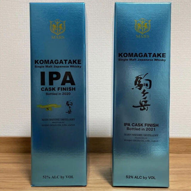 ニッカウイスキーマルス 駒ヶ岳 IPA カスクフィニッシュ 2020 & 2021