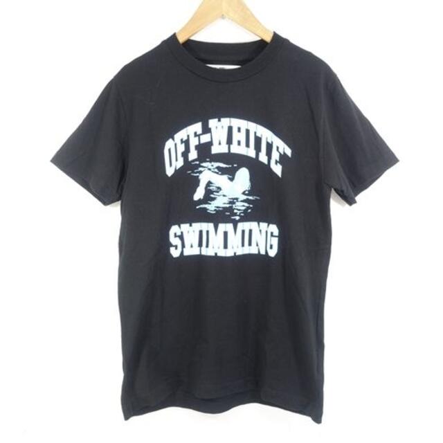 【税込】 OFF-WHITE - OFF-WHITE Swimming Tシャツ オフホワイト Tee Over Tシャツ+カットソー(半袖+袖なし)