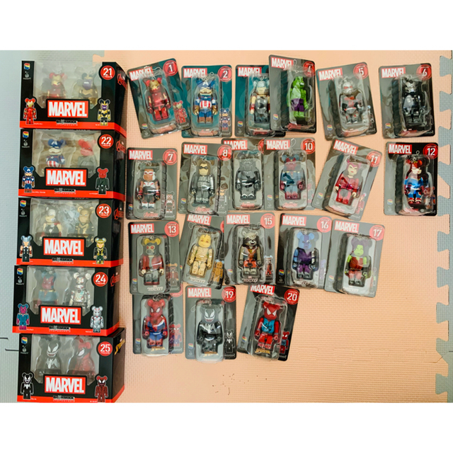 ベアブリック マーベル MARVEL 通常版コンプ ファミマ ハッピーくじ