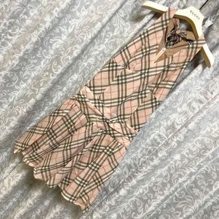 バーバリーブルーレーベル(BURBERRY BLUE LABEL)のBURBERRY LONDON  インナー付きチェックワンピース　(ひざ丈ワンピース)