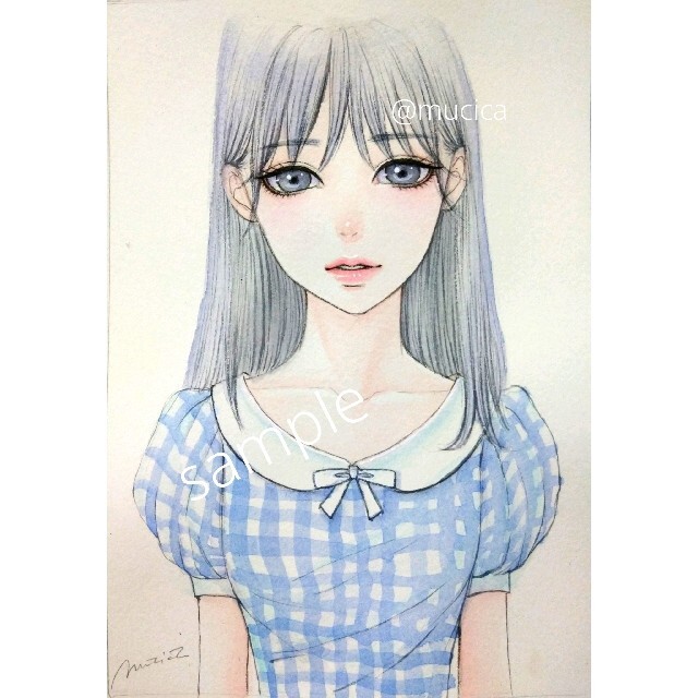 手描きイラスト　オリジナル　水彩画